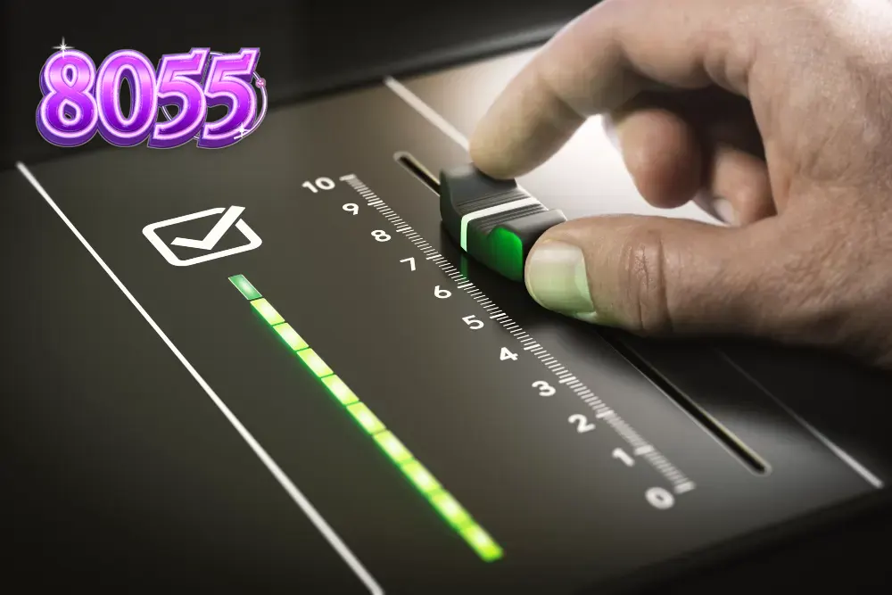 Tampilan visual antarmuka permainan slot modern dengan grafis berkualitas tinggi.